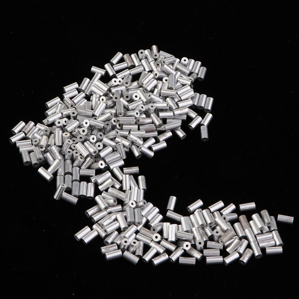 Fishing Line - Selubung Konektor Aluminium untuk Kawat Pancing,