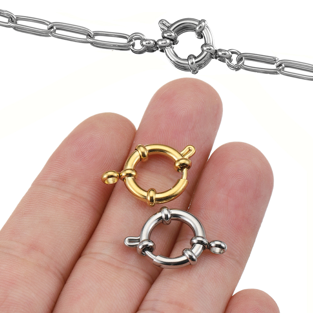Circle Hook Set - 4 Buah Konektor Gelang Gesper Bulat