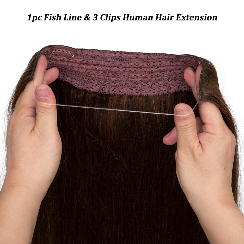 Fishing Line - Ekstensi Rambut Halo Lurus Clip in