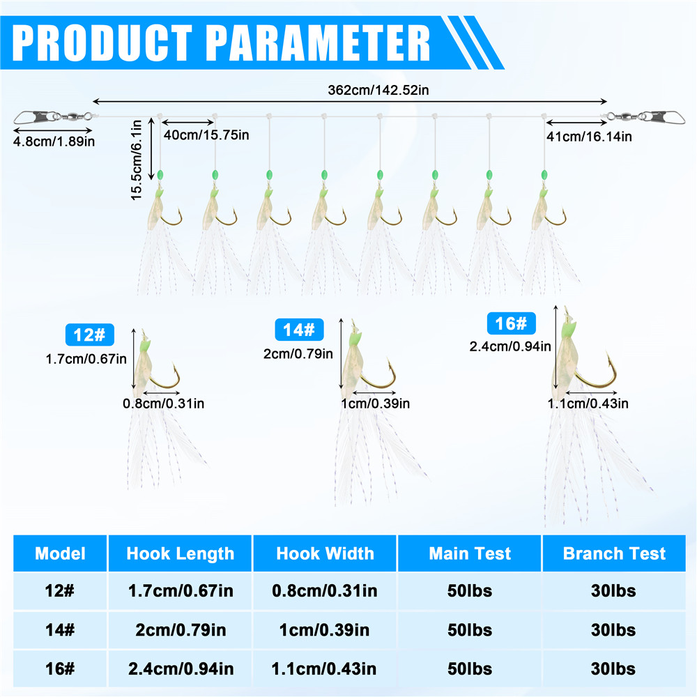 24 Buah = 3 Paket 8 in 1 Kail  - Fishing Equipment Shop ulasan dan harga