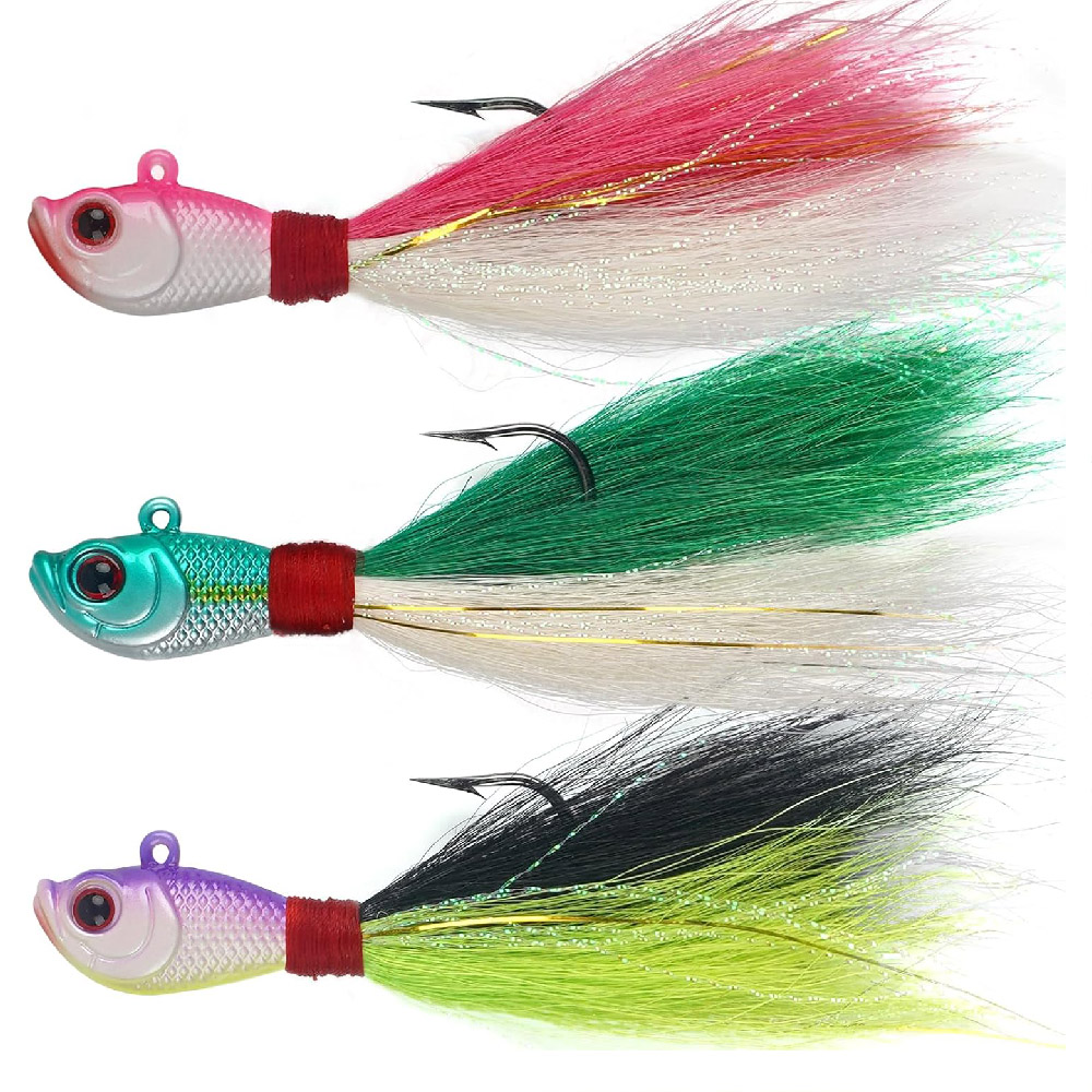 3pcs Umpan Jig Bucktail Air As - Fishing Equipment Shop ulasan dan harga