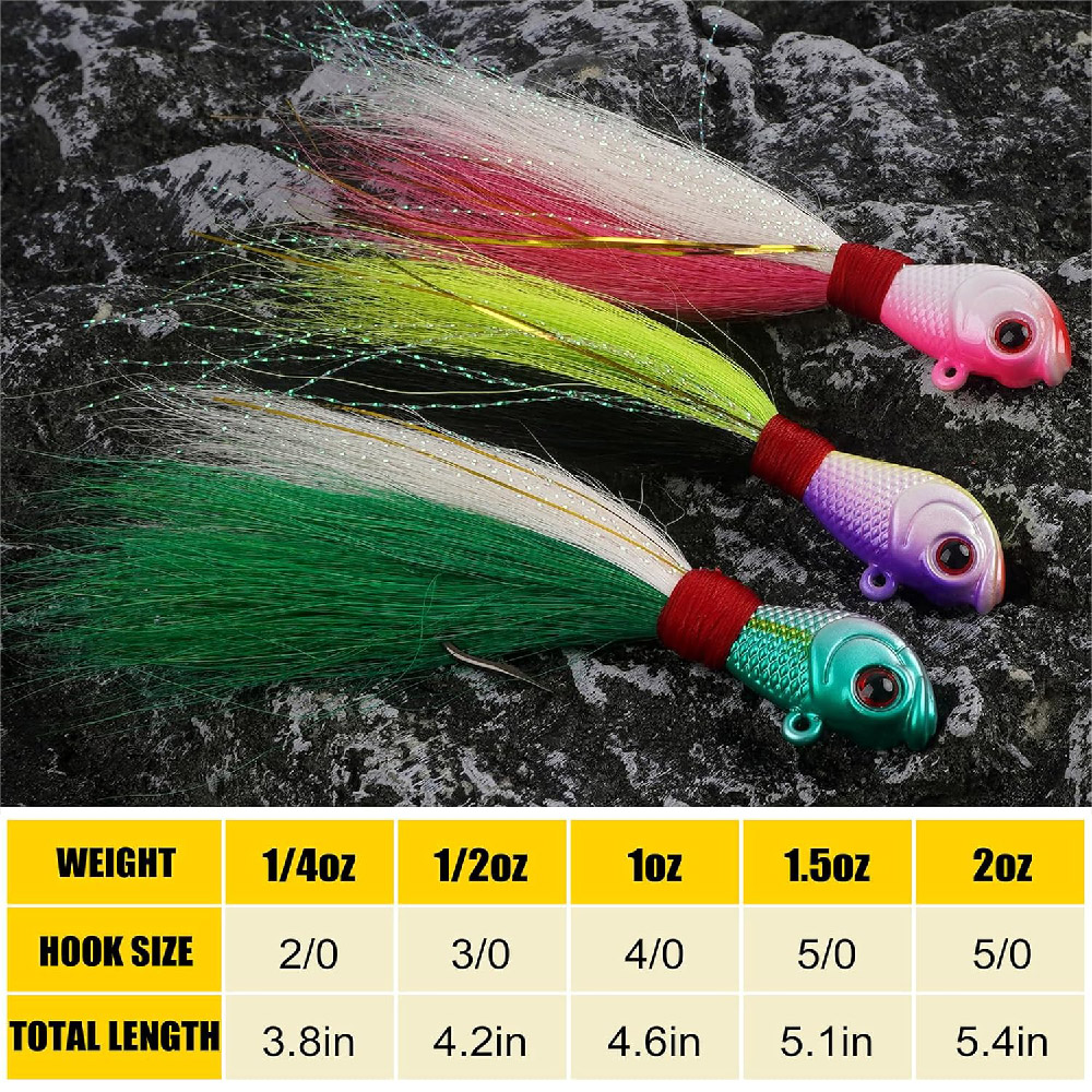 3pcs Umpan Jig Bucktail Air As - Fishing Equipment Shop ulasan dan harga