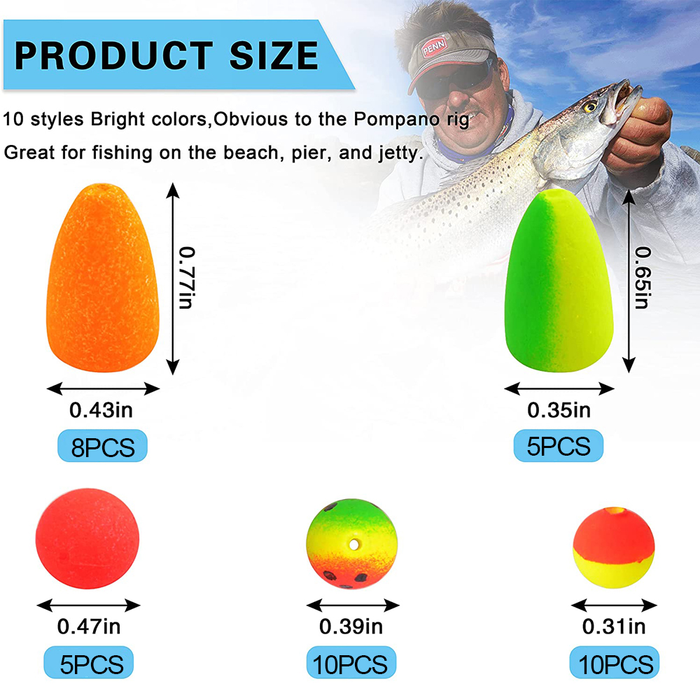 138 Buah Manik Apung Rig Pompa - Fishing Equipment Shop ulasan dan harga